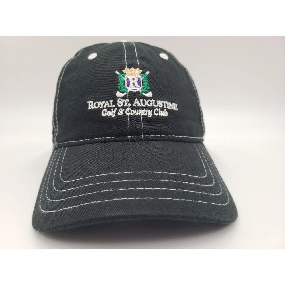 Royal St Augustine Golf & Country Club Pukka Adjustable Hat Cap Men Women Black